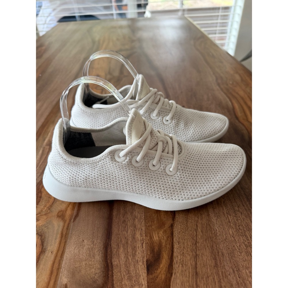 Allbirds Tree Runner Womens 9 White Kaia Sustainable Mesh Walking Sneakers TR W9